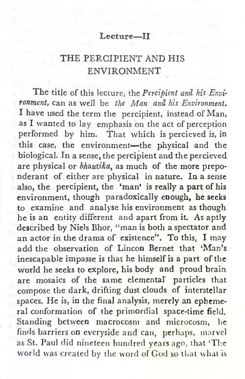 Lectures on Tanmatras and Pancamahabhutas